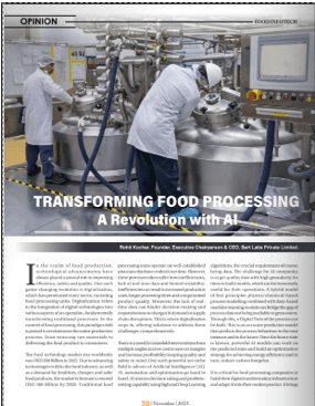 Transforming Food Processing: A Revolution with AI